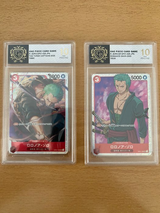 one piece - 2 Card - One Piece - R.zoro op01-025 e R.zoro SR op01-025