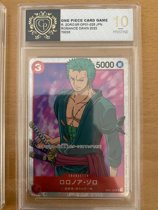 one piece - 2 Card - One Piece - R.zoro op01-025 e R.zoro SR op01-025