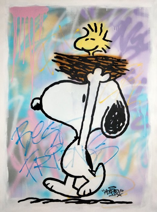 Hipo (1988) - Snoopy  Woodstock - Count on Me (Original artwork)