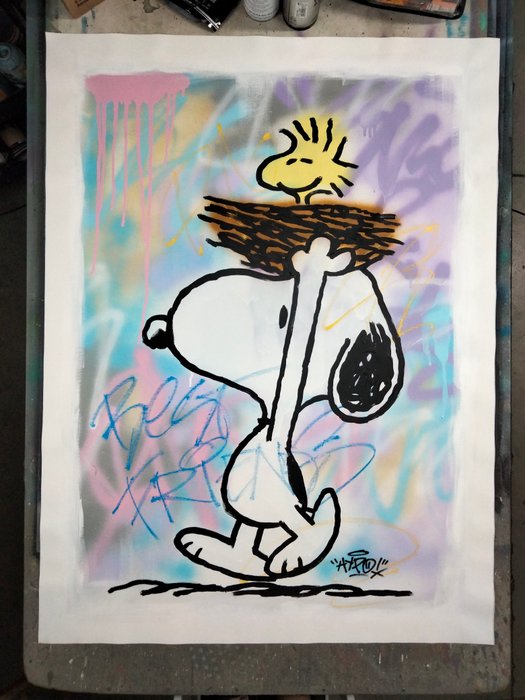 Hipo (1988) - Snoopy  Woodstock - Count on Me (Original artwork)