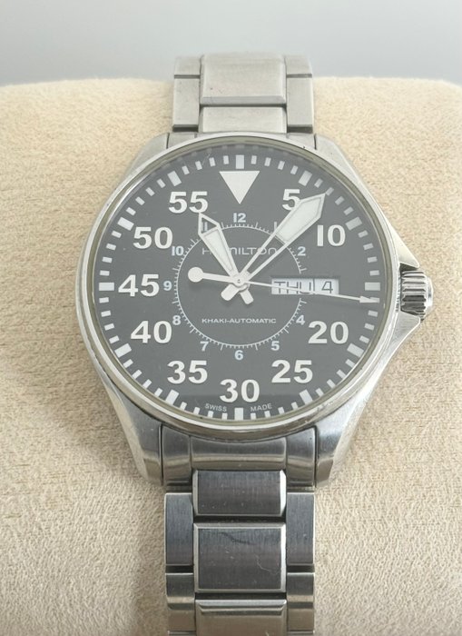 Hamilton - Khaki Pilot - Ingen mindstepris - H644250 - Mænd - 2011-nu