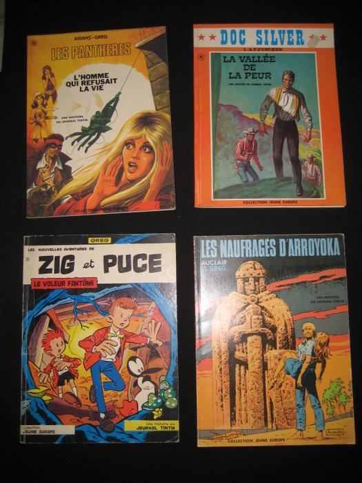 Zig et Puce / Doc Silver / diverses séries - 4x B - 4 Album - Første udgave - 1965/1975