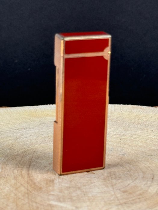 Dunhill - Red Lacquer Lighter - Lighter - Metal, lak