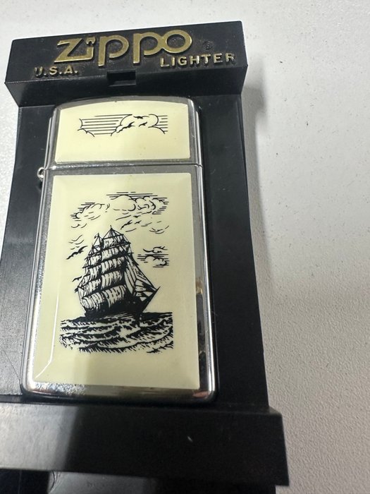 Zippo - Slim year 2000 boat - Lighter - Stål