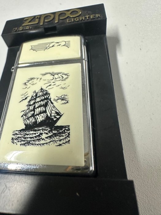 Zippo - Slim year 2000 boat - Lighter - Stål