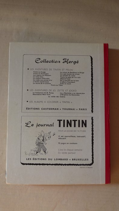 Tintin (magazine) - Recueil N°55 - 1 Album - Første belgiske udgave - 1961