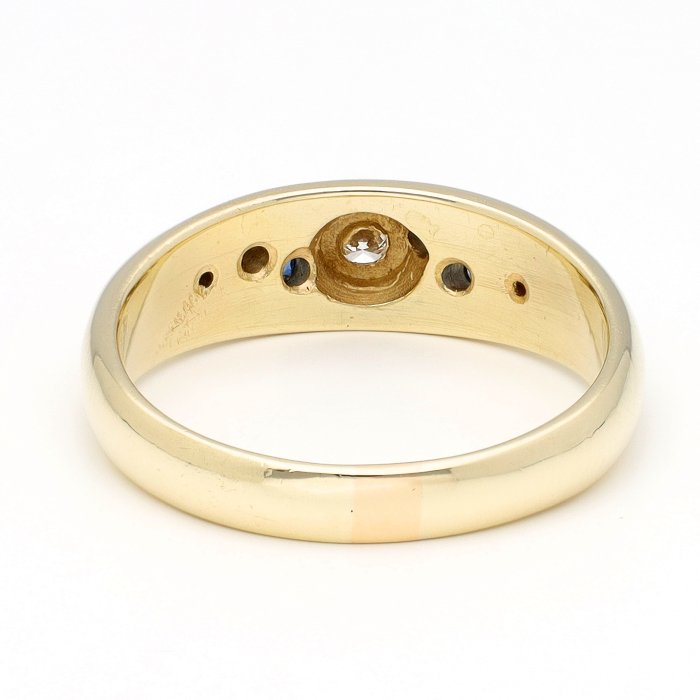 Ingen mindstepris - Ring - 14 karat Gulguld Diamant (Natur)