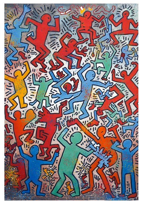 Gongas (XX-XXI) - Gongas vs Keith Haring - Angry World