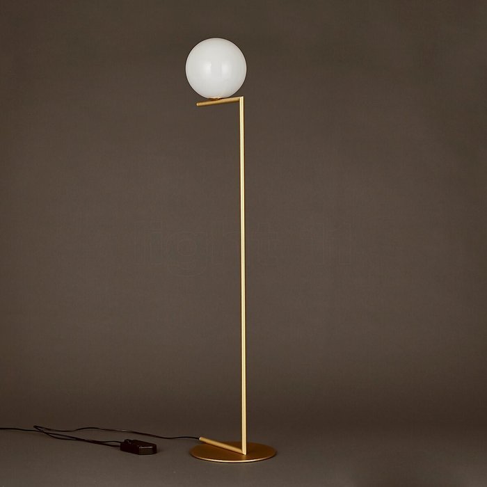 Flos - Michael Anastassiades - Gulvlampe - IC F2 (stor) - Aluminium, Glas