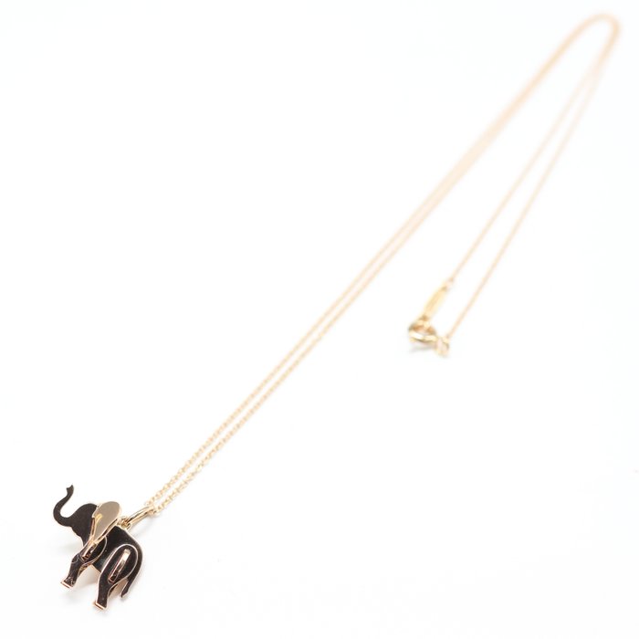 Tiffany  Co. - Halskæde med vedhæng - Tiffany Save the Wild Collection  Elephant Necklace - 18 kraat Rosaguld