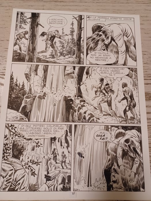 Bignotti, Franco - 2 Original page - Martin Mystère - n. 32 "L'uomo dei boschi" - 1984