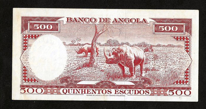 Angola. - 50 and 500 Escudos 1956 - Pick 88a, 90a  (Ingen mindstepris)