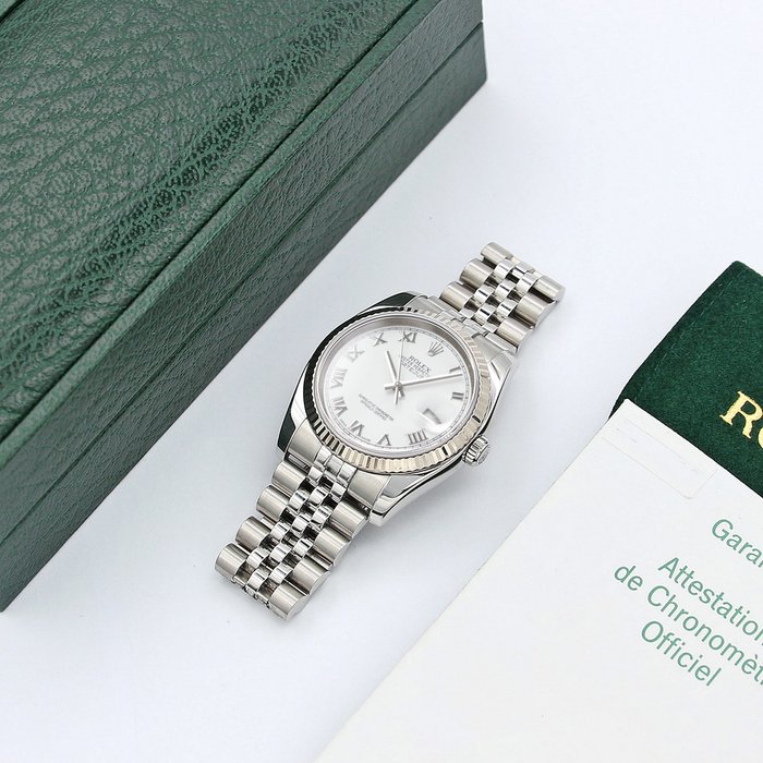 Rolex - Datejust - White Roman Dial - 116234 - Unisex - 2000-2010