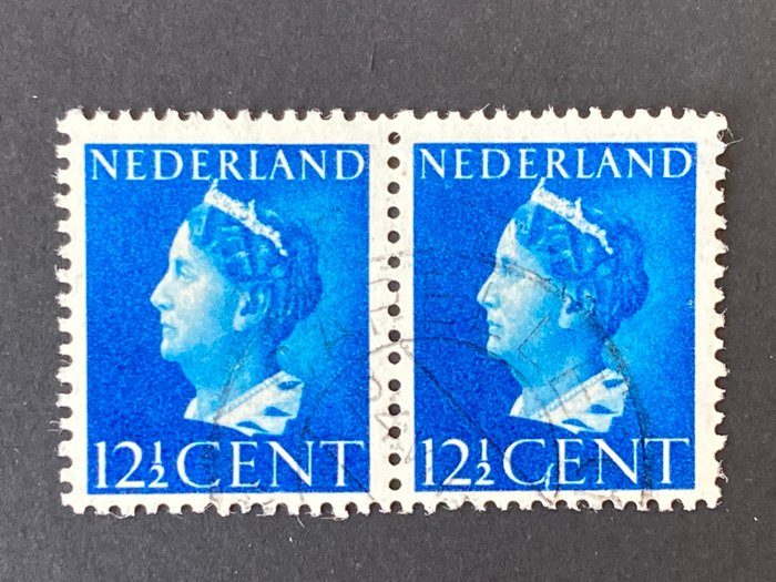 Holland 1940 - Dronning Wilhelmina med pladefejl Gent i stedet for Cent - NVPH 336 P