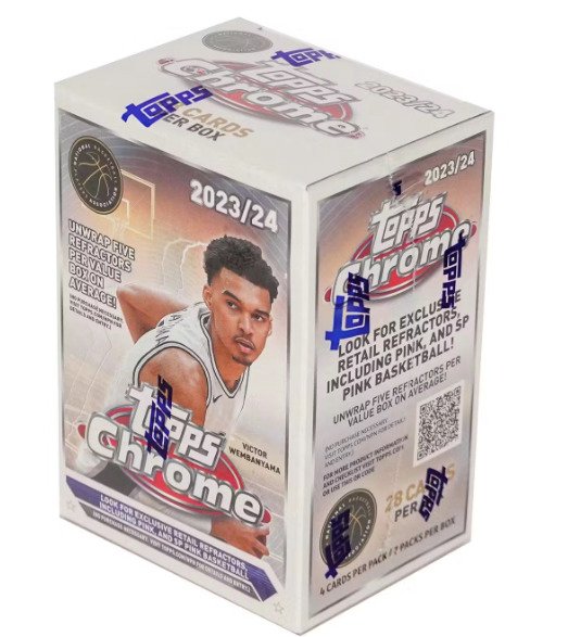 2024 Topps Chrome NBA - Blaster Box - Sealed - 1 Sealed box - Næsten så god som ny (NM)