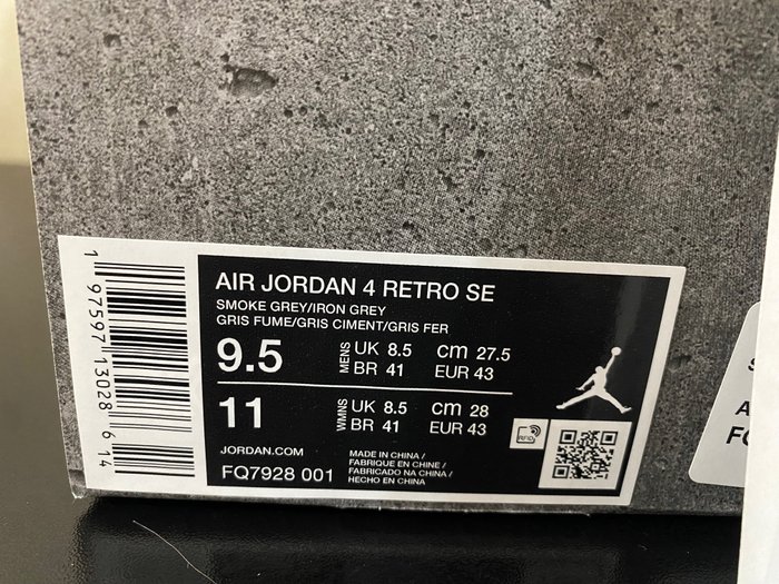 Air Jordan - Air Jordan 4 - Sneakers - Størelse: 44 (EU/IT) / 10 (UK) / 11 (US) - Nyt med labels