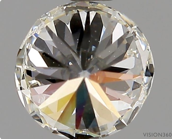 1 pcs Diamant  (Natur)  - 1.00 ct - Rund - I - VS2 - Gemological Institute of America (GIA)