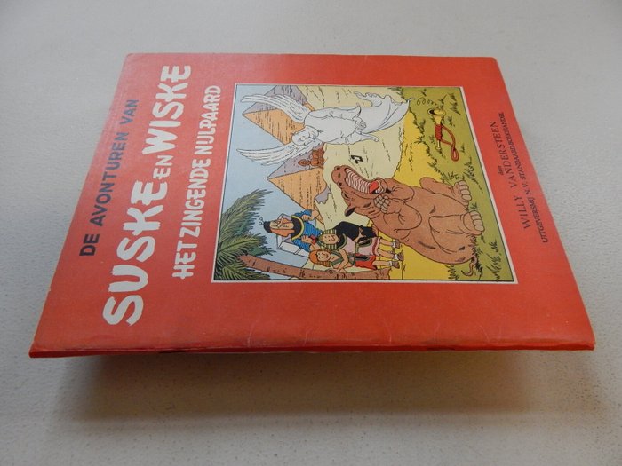 Suske en Wiske 12 - (RV) Rode reeks Vlaams - Het zingende nijlpaard - [gerestaureerd] - 1 x antikvarisk album - Første udgave - 1951