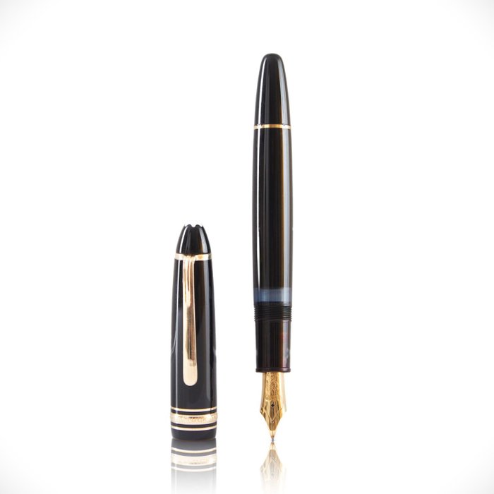 Montblanc - Nº 146 Le Grande - 585 Gold Nib F Meisterstuck Polished in New Conditions Gift Set - Fyldepen