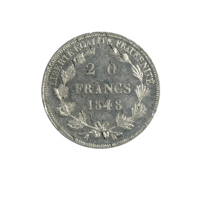 Frankrig. IIe République (1848-1852). 20 Francs 1848. Essai by Montagny