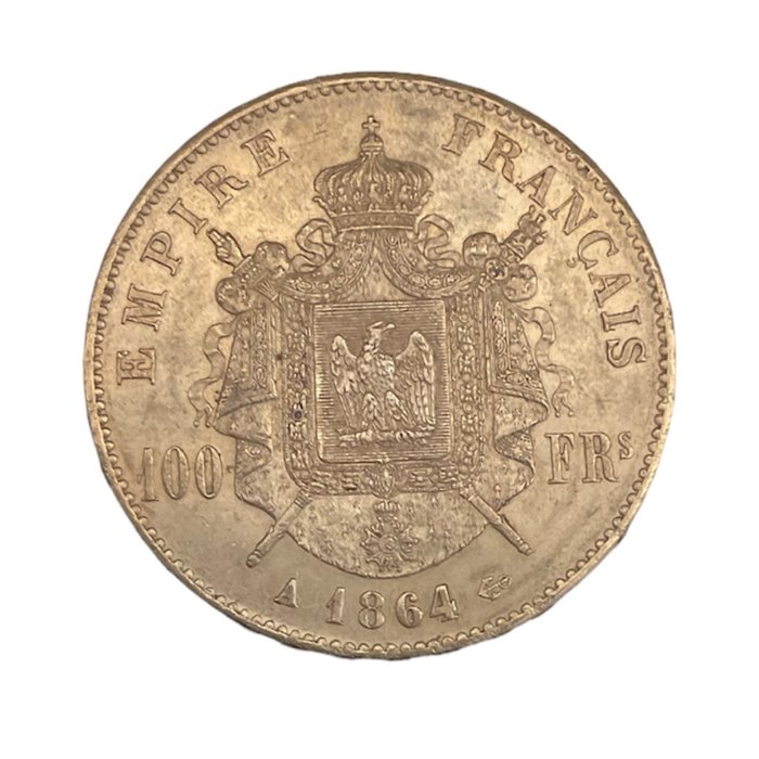 Frankrig Napoléon III (1852-1870) 100 Francs 1864-A Paris