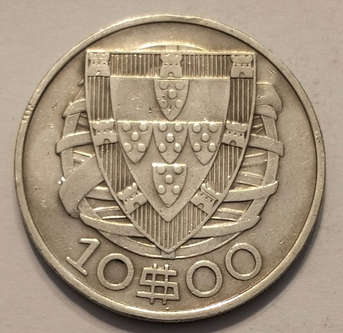 Portugal. Republic. 10 escudos - 1932 + 1934 - 2 Moedas  (Ingen mindstepris)