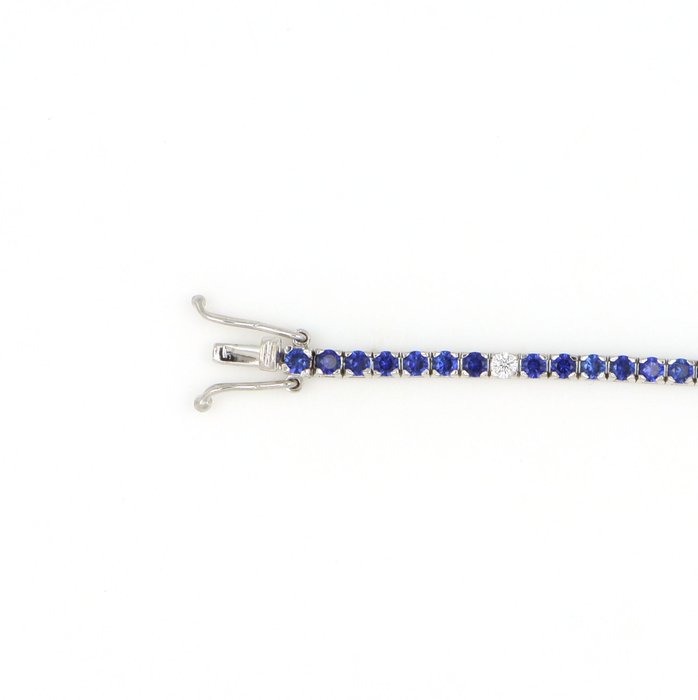 Ingen mindstepris - Armbånd - 18 kraat Hvidguld -  0.50ct. tw. Diamant (Natur)  - Spinel