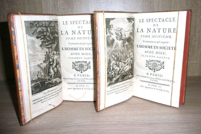 Abbé Pluche - Le spectacle de la nature: L'homme en société avec Dieu - 1751