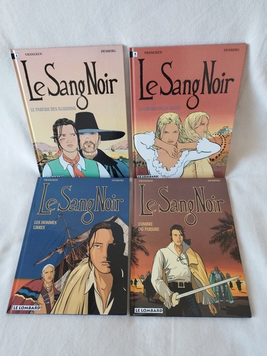 Le Sang Noir T1 à T4 - Série complète - 4x C - 4 Album - Første udgave - 1996/1998