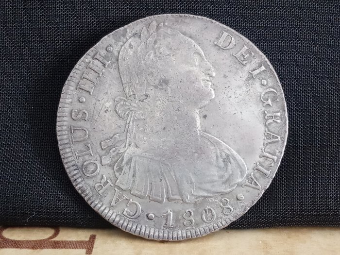 Kongeriget Spanien. Carlos IV (1788-1808). 8 Reales 1808 LimaJP  (Ingen mindstepris)