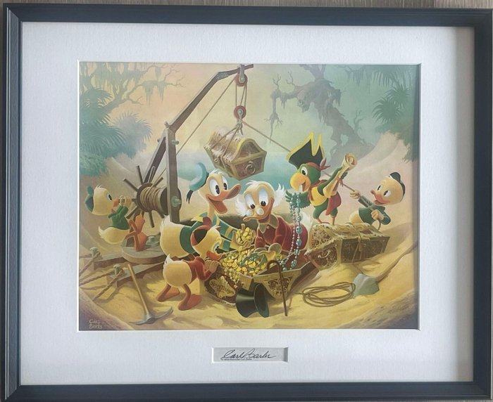 Carl Barks - Return to Morgan's Island - art print with original signature insert