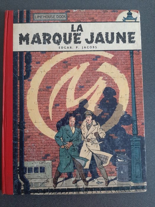 Blake  Mortimer T5 - La Marque jaune - C - 1 Album - Første udgave - 1956