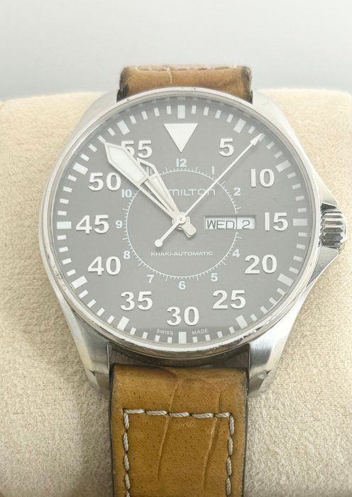 Hamilton - Khaki Pilot - Ingen mindstepris - H647150 - Mænd - 2011-nu