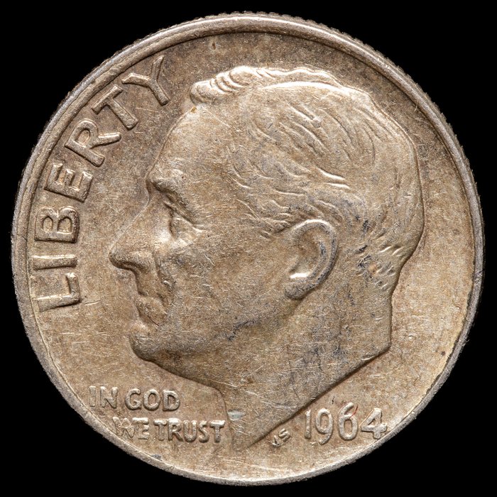 Förenta staterna. One Dime 1941-1964 (12 coins)  (Ingen mindstepris)