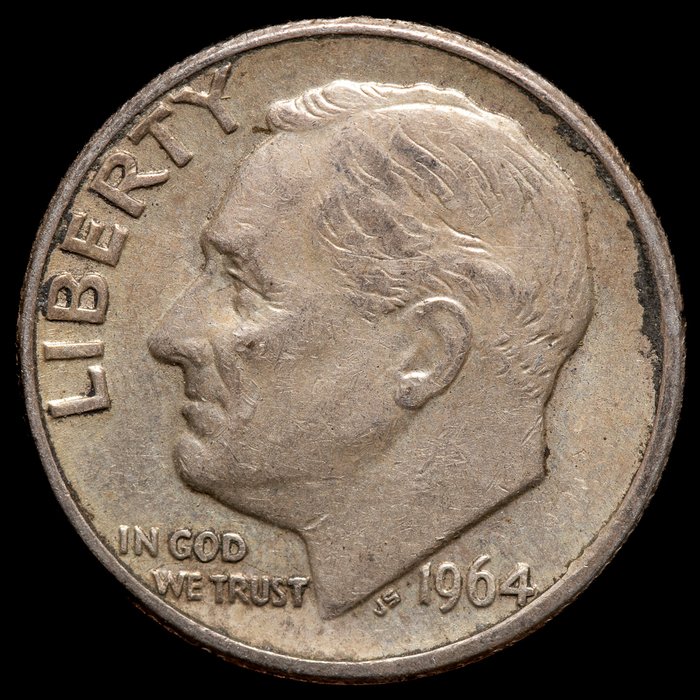 Förenta staterna. One Dime 1941-1964 (12 coins)  (Ingen mindstepris)