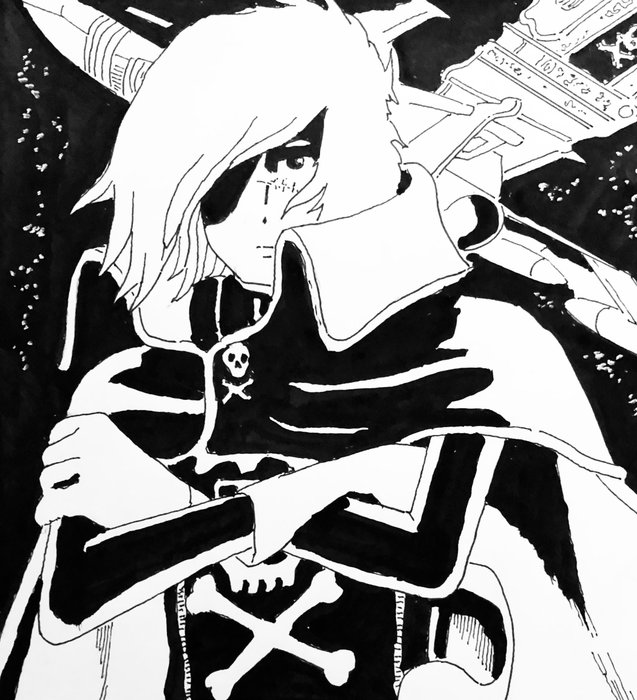 Bernasconi, Luciano alias Lube - 1 Original drawing - Capitan Harlock