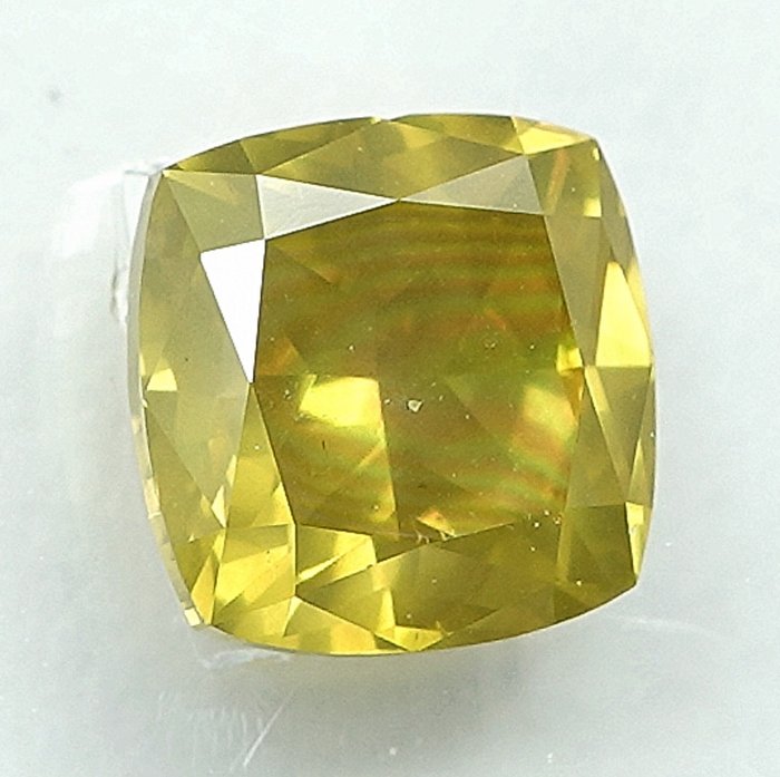 1 pcs Diamant  (Farvebehandlet)  - 1.00 ct - Pude - I1 - International Gemological Institute (IGI)