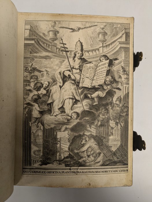 [Plantin-Moretus] Pius V. (Papst), Clemens VIII. (Papst) - Breviarium Romanum. Ex decreto Sacrosancti Concilii Tridentini restitutum, Pii V. Pont. Max. jussu - 1684-1688