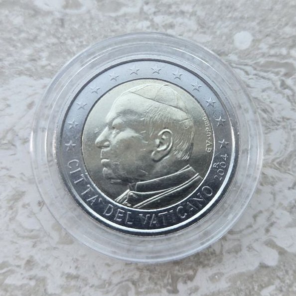 Vatikanstaten. 2 Euro 2004 "His Holiness Pope John Paul II"  (Ingen mindstepris)