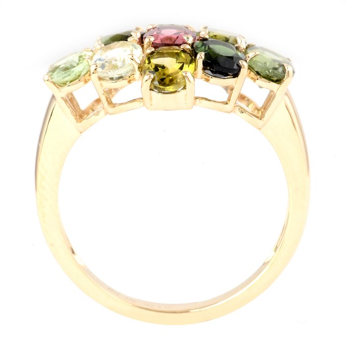 Ingen mindstepris - Ring - 14 karat Gulguld -  3.18ct. tw. Turmalin