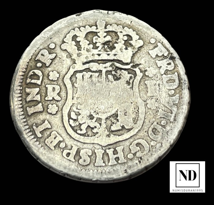 Spanien. Ferdinand 6.. Real 1753 - México M  (Ingen mindstepris)