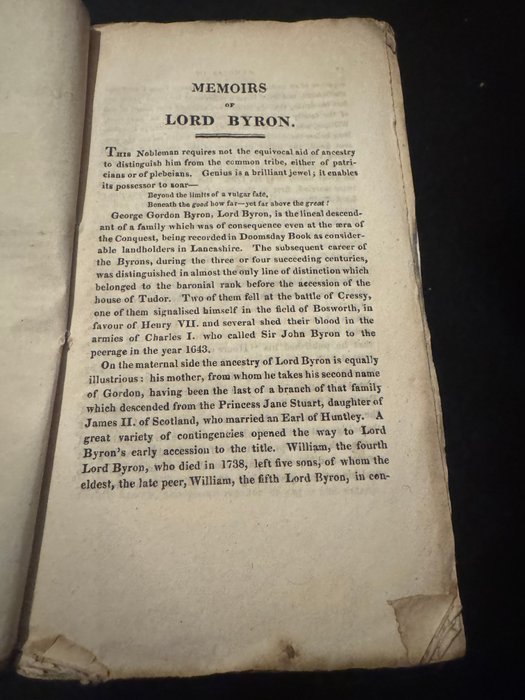 Lord Byron - Poems on his Domestic Circumstances. Second edition,  I. Fare Thee Well! II. A Sketch from Private - 1816