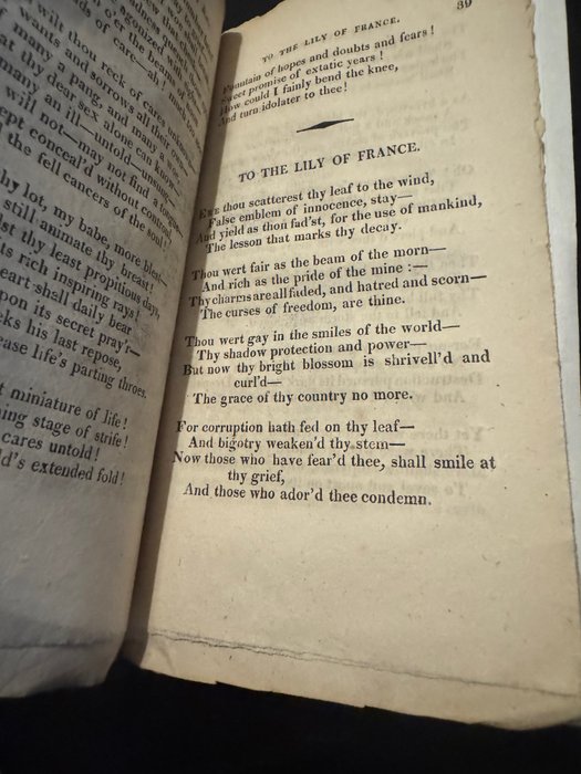 Lord Byron - Poems on his Domestic Circumstances. Second edition,  I. Fare Thee Well! II. A Sketch from Private - 1816