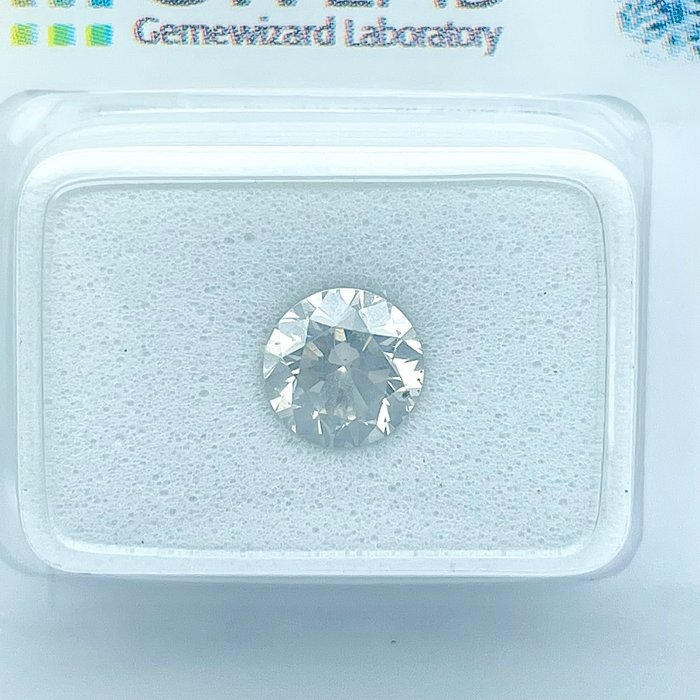 Ingen mindstepris - 1 pcs Diamant  (Natur)  - 100 ct - Rund - G - SI3 - Gemewizard Gemological Laboratory (GWLab)