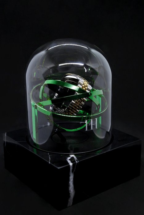 The Voyager I - Marble Watch Winder - Limited Edition xxx/287 - Green/Black - Elbrus Horology