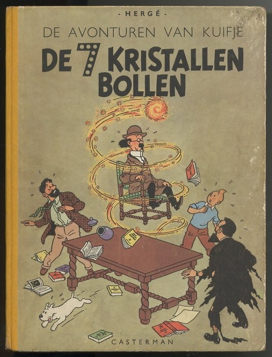 Kuifje 12 - Kuifje en de kristallen bollen - derde druk - 1 Album - 1949