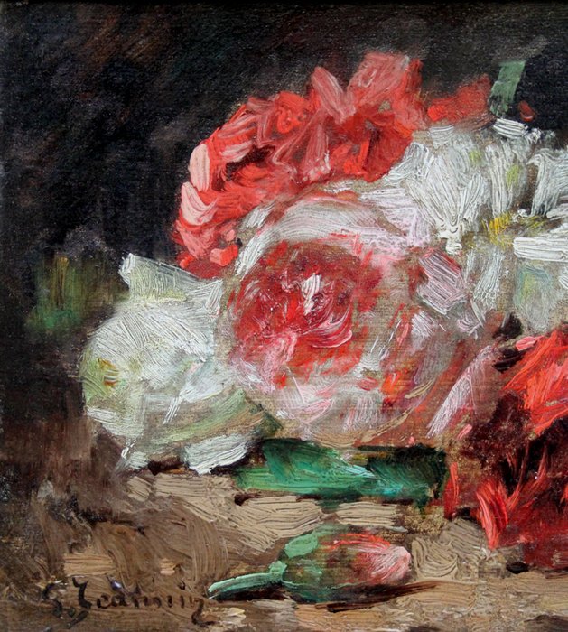 Georges Jeannin (1841-1925) - Still life with roses