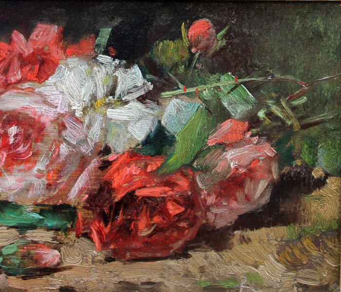 Georges Jeannin (1841-1925) - Still life with roses