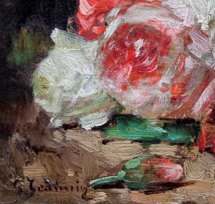 Georges Jeannin (1841-1925) - Still life with roses