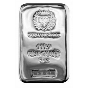 5 Troy Ounce - Sølv - .9999 - Germania Mint